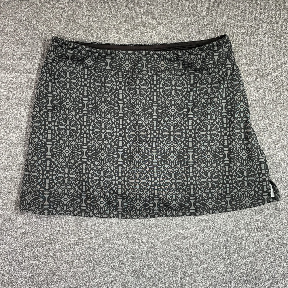 Tranquility by Colorado Clothing Skort Womens XXL Gray Black Damask Active Skirt